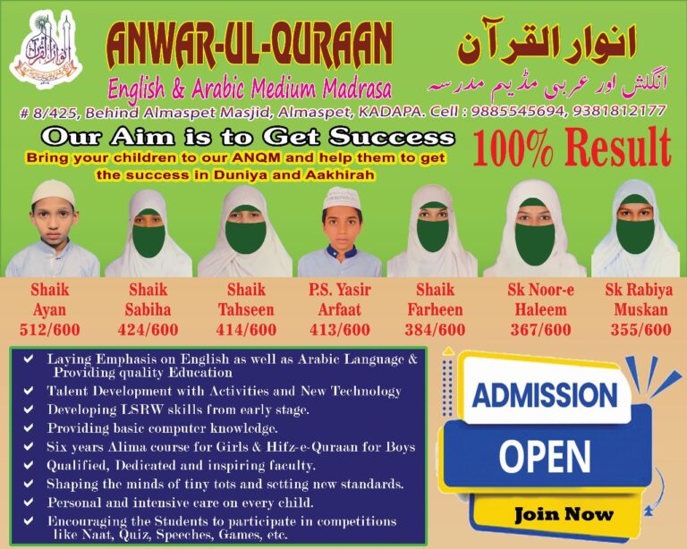 SSC Report of Anwar ul Quran Madrasa 2022-23
