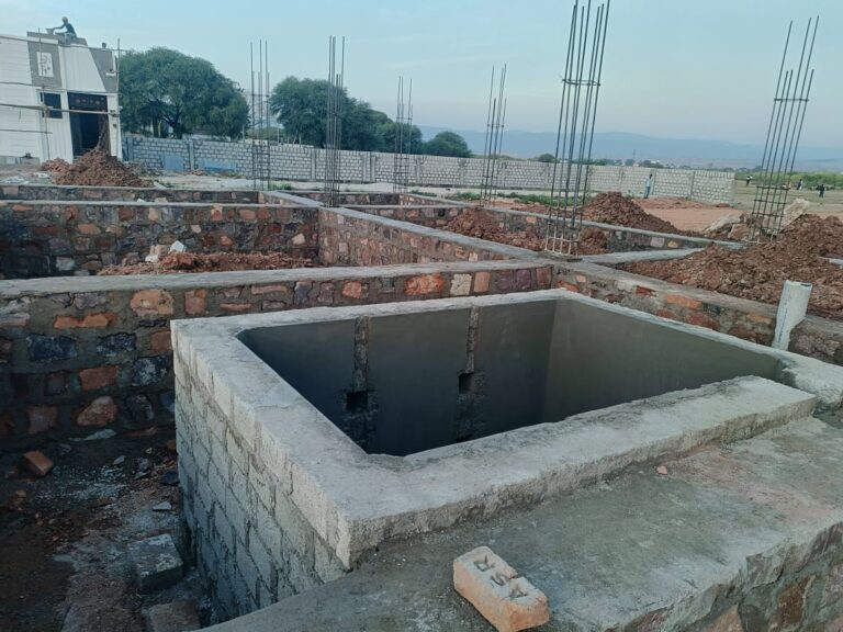 Construction work update of masjid and madarsa